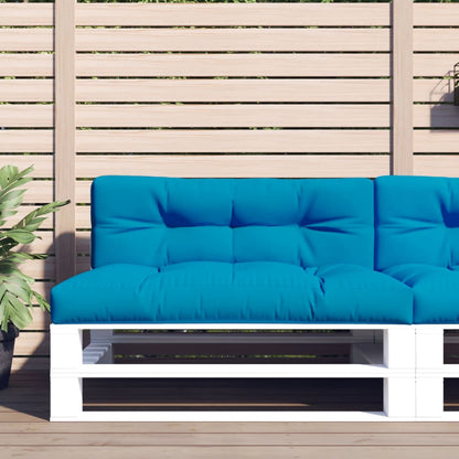 Cuscino per Pallet Blu Chiaro 120x40x12 cm in Tessuto | homemem39