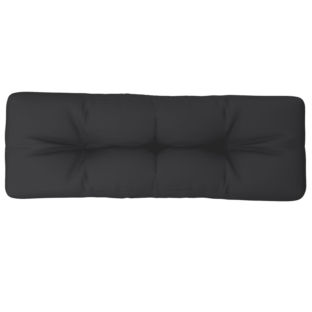 Cuscino per Pallet Nero 120x40x12 cm in Tessuto | homemem39