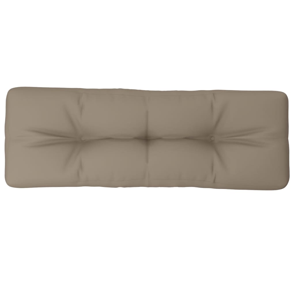 Cuscino per Pallet Tortora 120x40x12 cm in Tessuto | homemem39