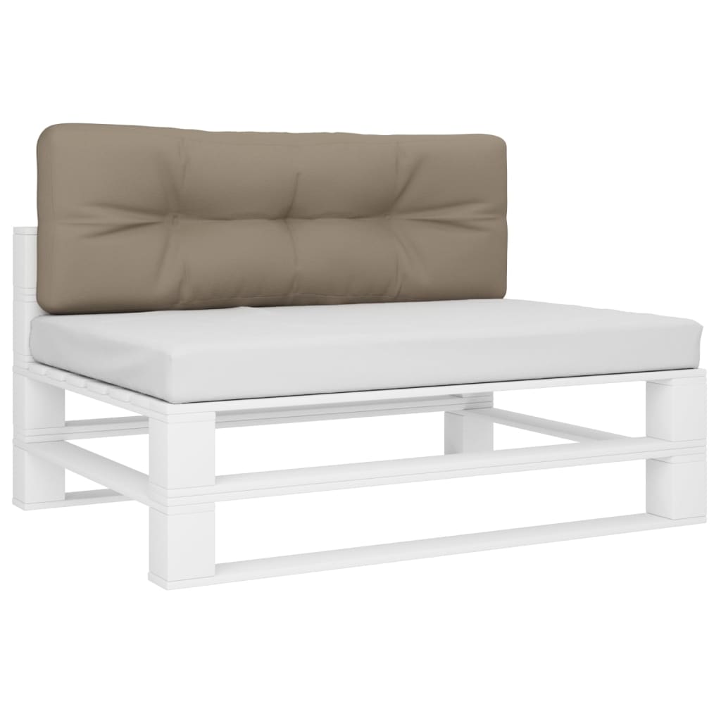 Cuscino per Pallet Tortora 120x40x12 cm in Tessuto | homemem39
