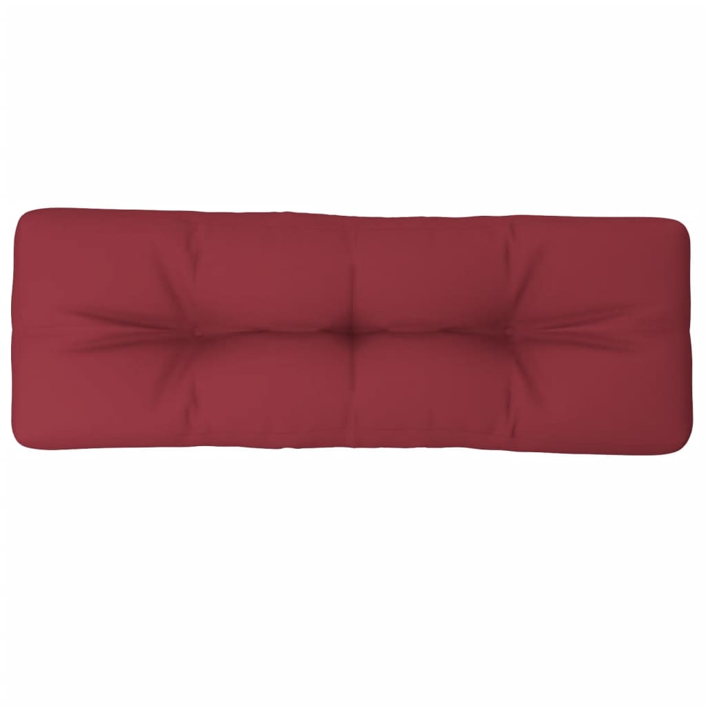 Cuscino per Pallet Rosso Vino 120x40x12 cm in Tessuto | homemem39