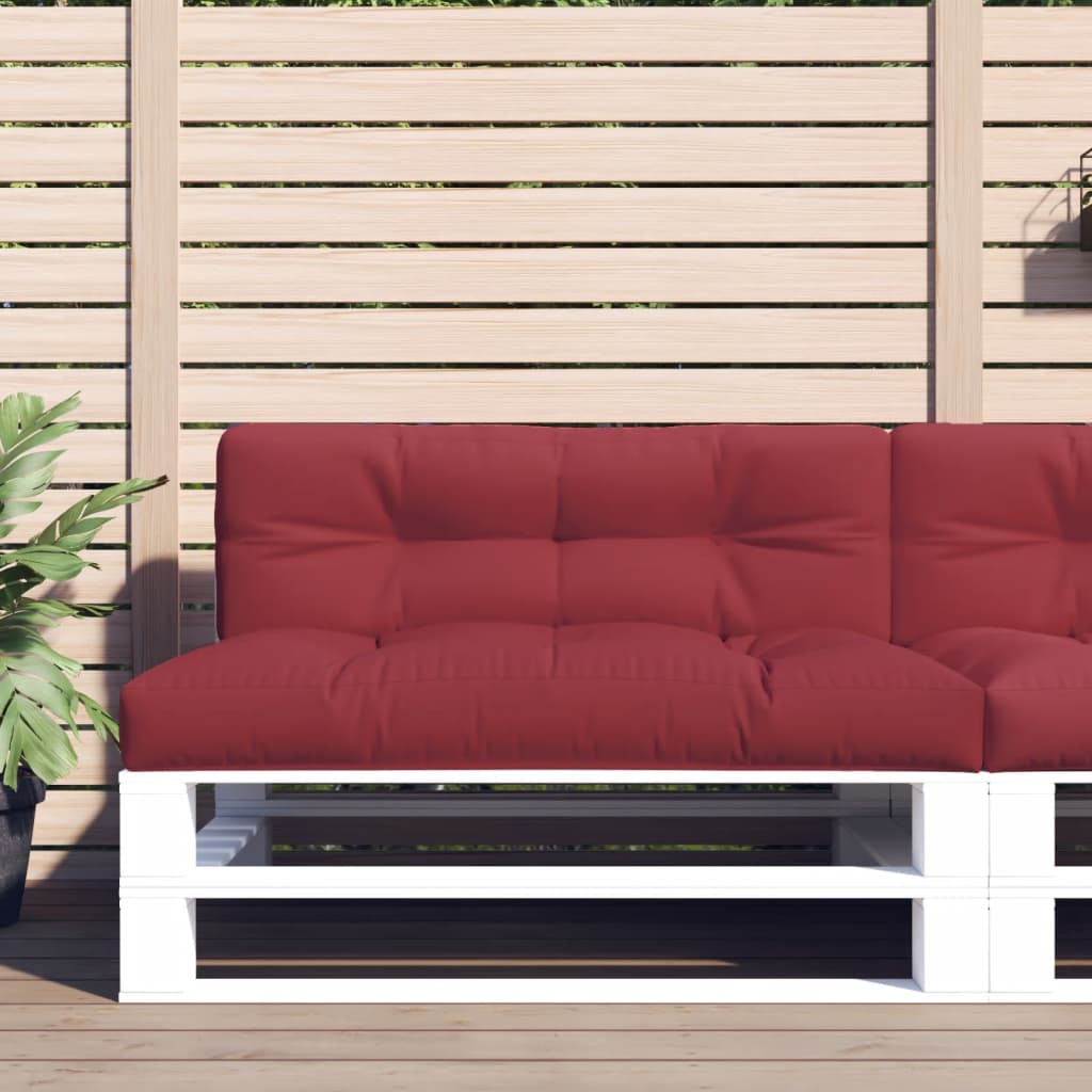 Cuscino per Pallet Rosso Vino 120x40x12 cm in Tessuto | homemem39