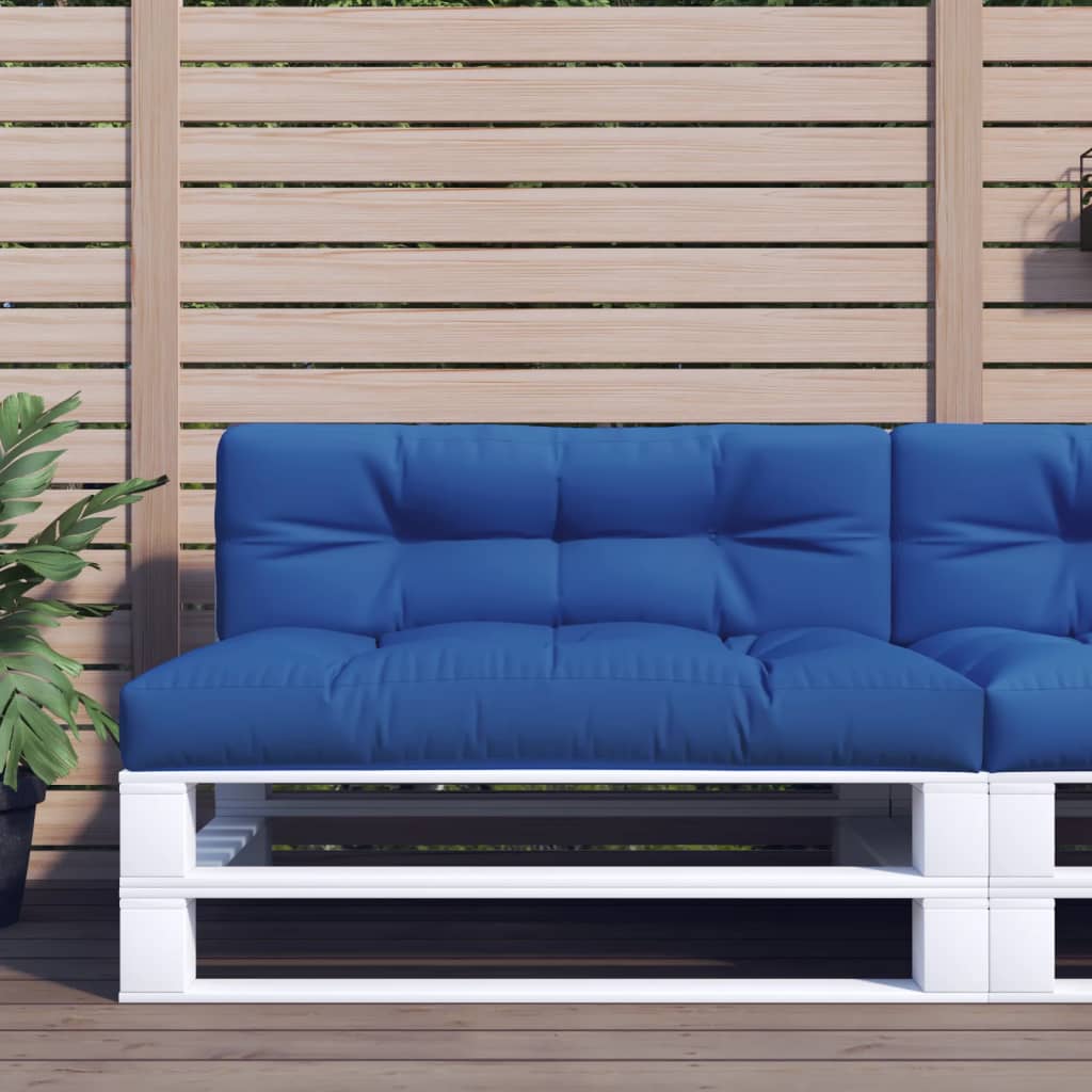 Cuscino per Pallet Blu Reale 120x40x12 cm in Tessuto | homemem39