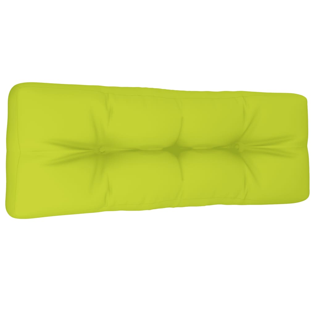 Cuscino per Pallet Verde Brillante 120x40x12 cm in Tessuto
