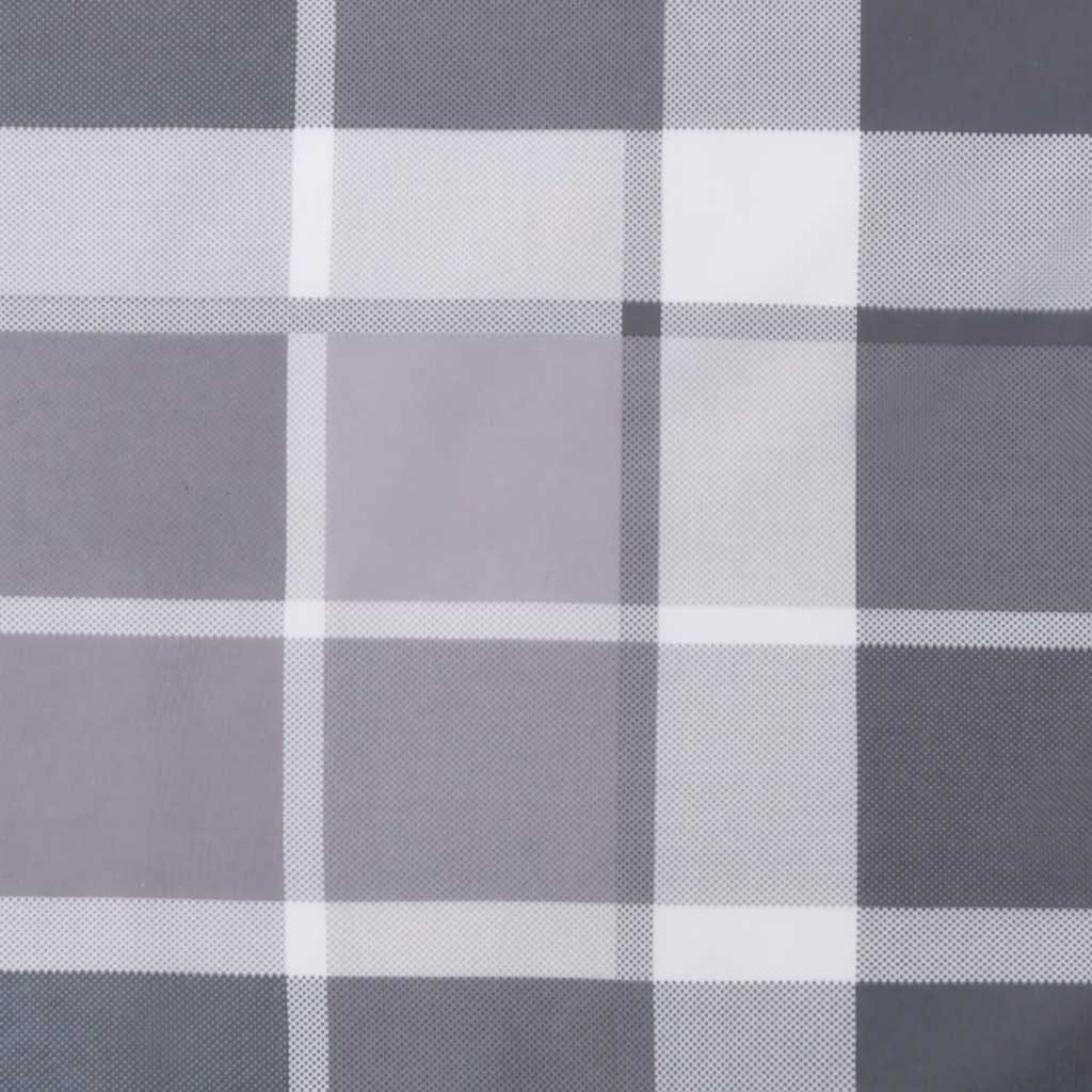 Cuscino per Pallet a Quadri Grigi 120x40x12 cm in Tessuto | homemem39