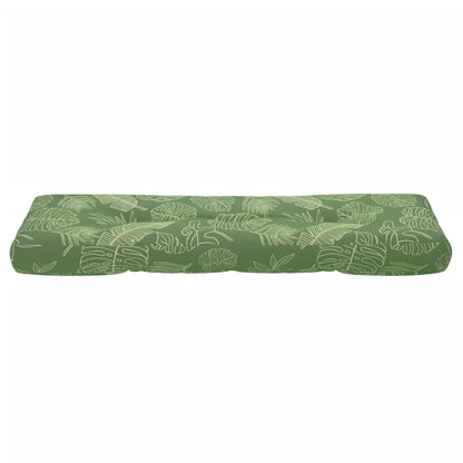 Cuscino per Pallet con Motivo a Foglie in Tessuto