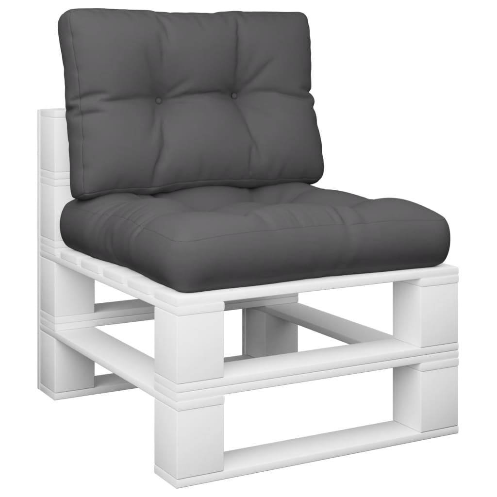 Cuscini per Pallet 2 pz Antracite in Tessuto | homemem39