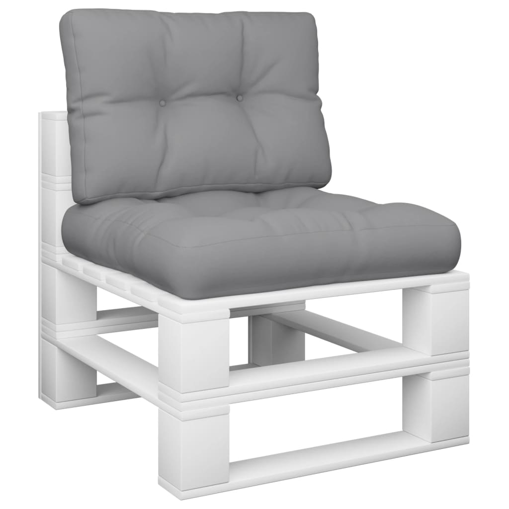 Cuscini per Pallet 2 pz Grigi in Tessuto | homemem39