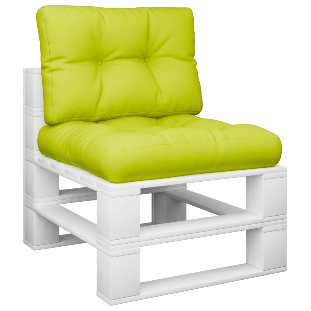 Cuscini per Divani in Pallet 2 pz Verde Intenso in Tessuto | homemem39