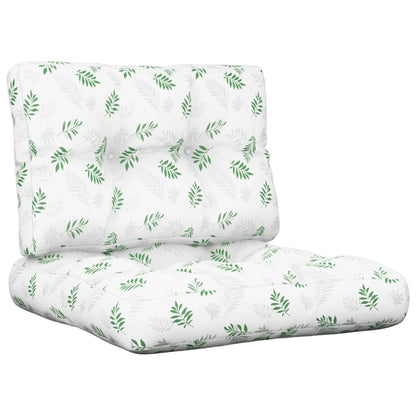 Cuscini per Pallet 2 pz Motivo a Foglie Tessuto | homemem39