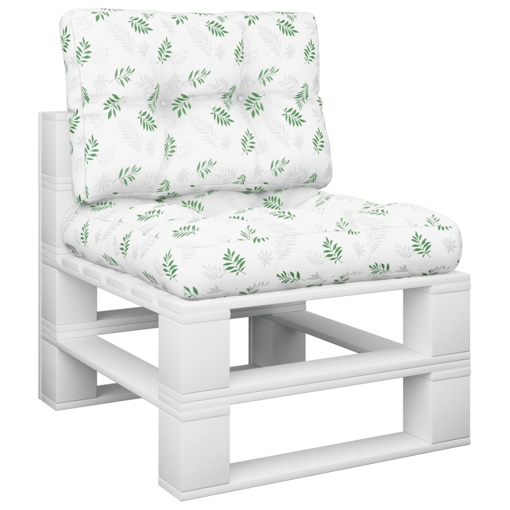 Cuscini per Pallet 2 pz Motivo a Foglie Tessuto | homemem39