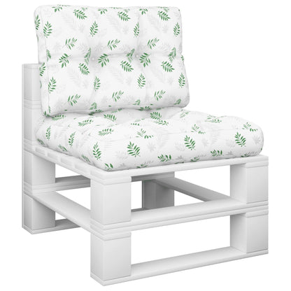 Cuscini per Pallet 2 pz Motivo a Foglie Tessuto | homemem39