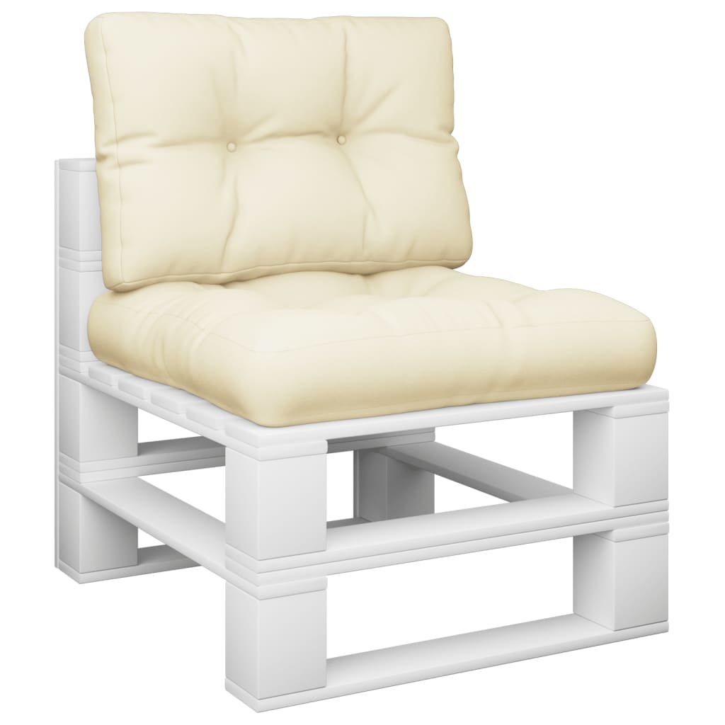 Cuscini per Pallet 2 pz Crema in Tessuto | homemem39