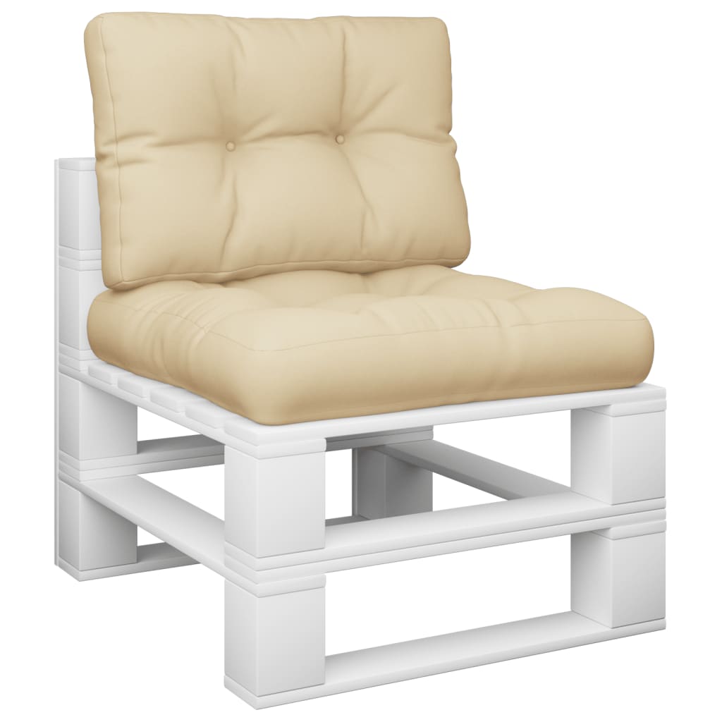 Cuscini per Pallet 2 pz Beige in Tessuto | homemem39