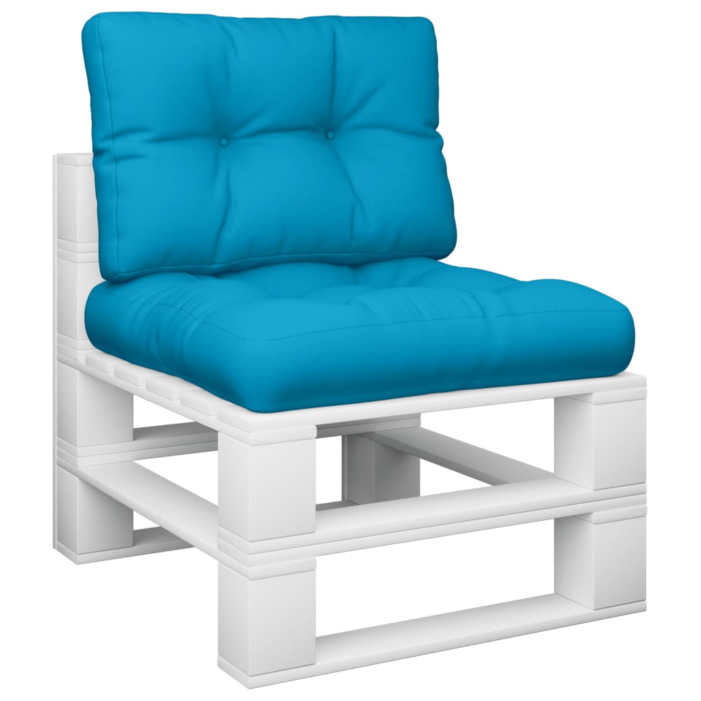 Cuscini per Pallet 2 pz Blu in Tessuto | homemem39