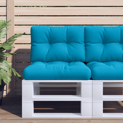 Cuscini per Pallet 2 pz Blu in Tessuto | homemem39