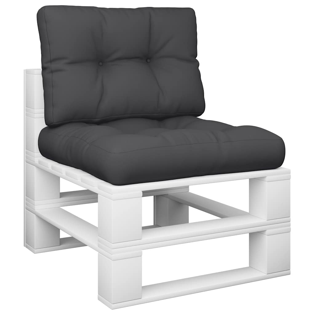 Cuscini per Pallet 2 pz Neri in Tessuto | homemem39