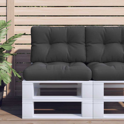 Cuscini per Pallet 2 pz Neri in Tessuto | homemem39