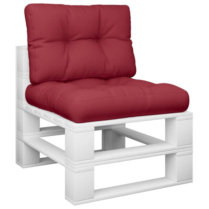 Cuscini per Pallet 2 pz Rosso Vino in Tessuto | homemem39