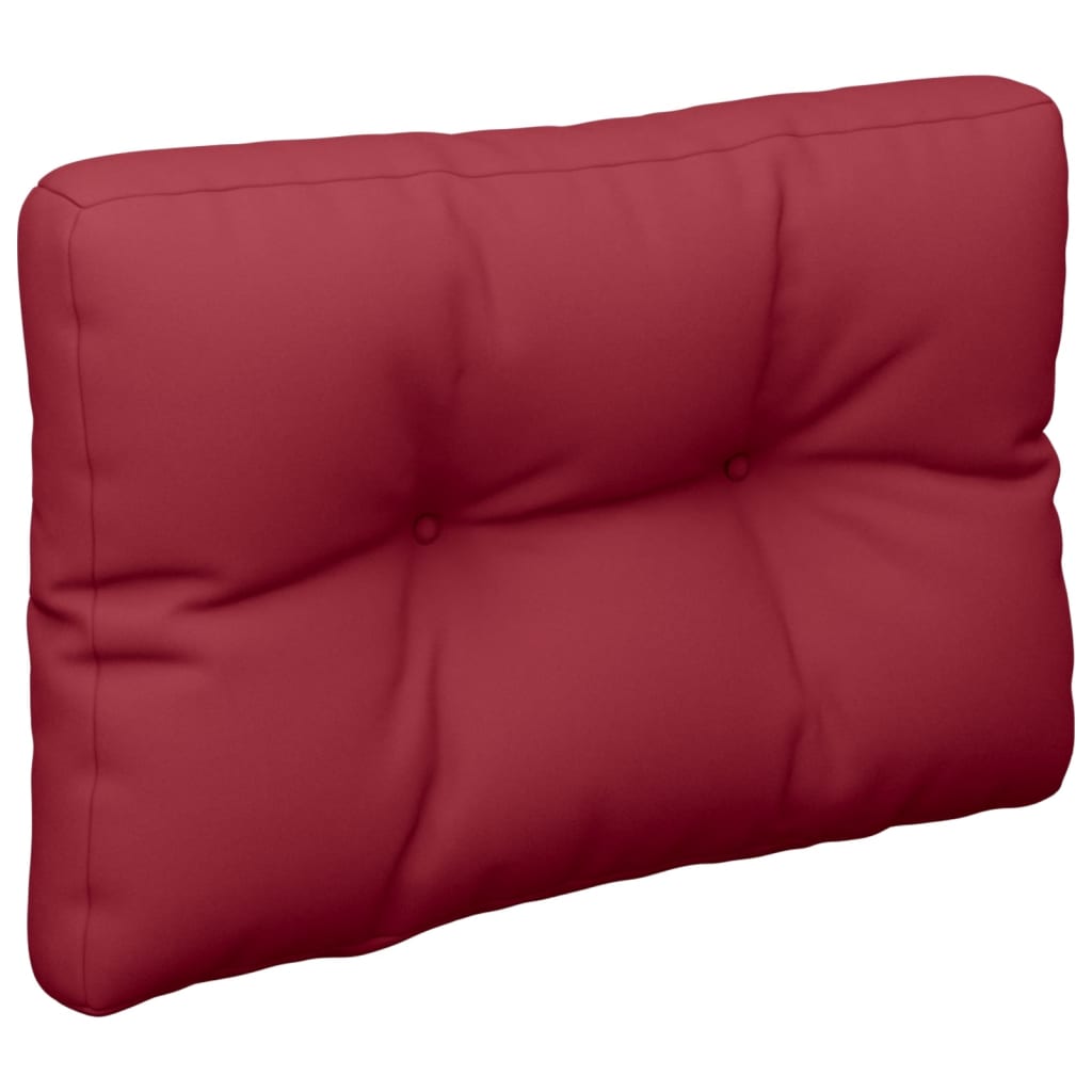 Cuscini per Pallet 2 pz Rosso Vino in Tessuto | homemem39
