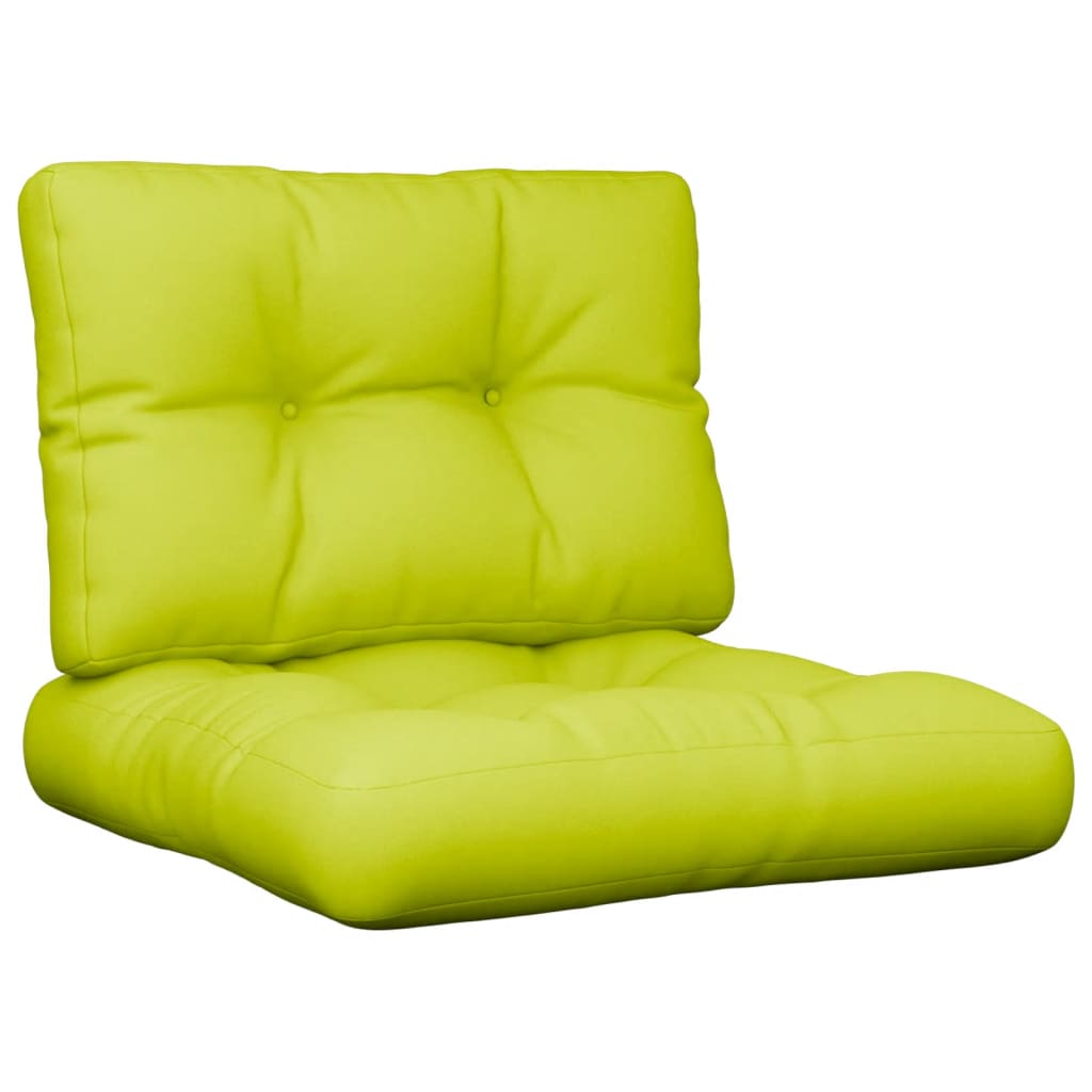 Cuscini per Divani in Pallet 2 pz Verde Intenso in Tessuto | homemem39