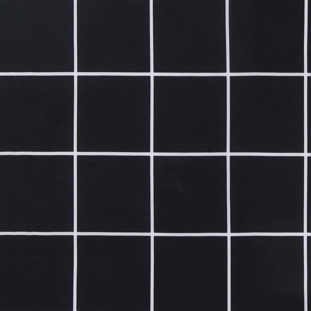 Cuscini per Pallet 2 pz Neri Motivo a Quadri Tessuto | homemem39