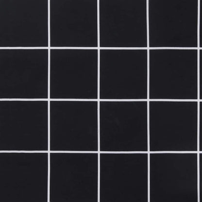 Cuscini per Pallet 2 pz Neri Motivo a Quadri Tessuto | homemem39