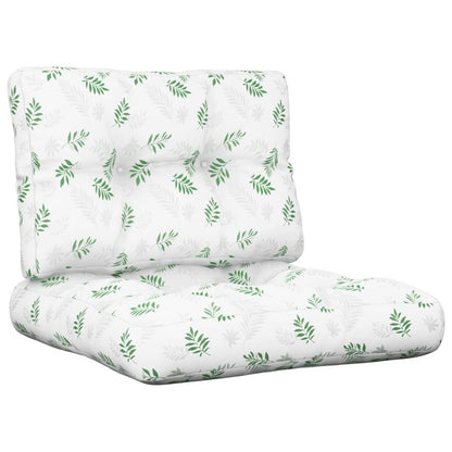 Cuscini per Pallet 2 pz Motivo a Foglie Tessuto | homemem39