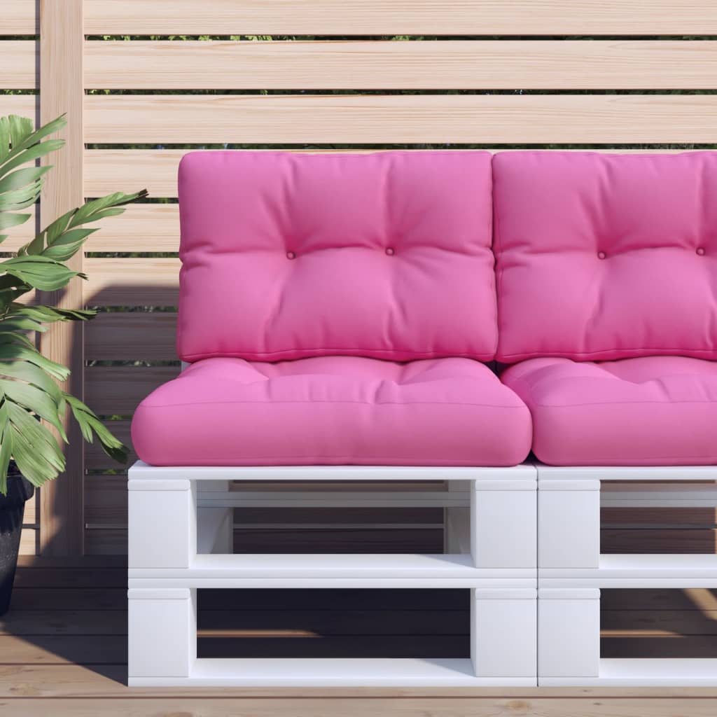 Cuscini per Pallet 2 pz Rosa in Tessuto | homemem39