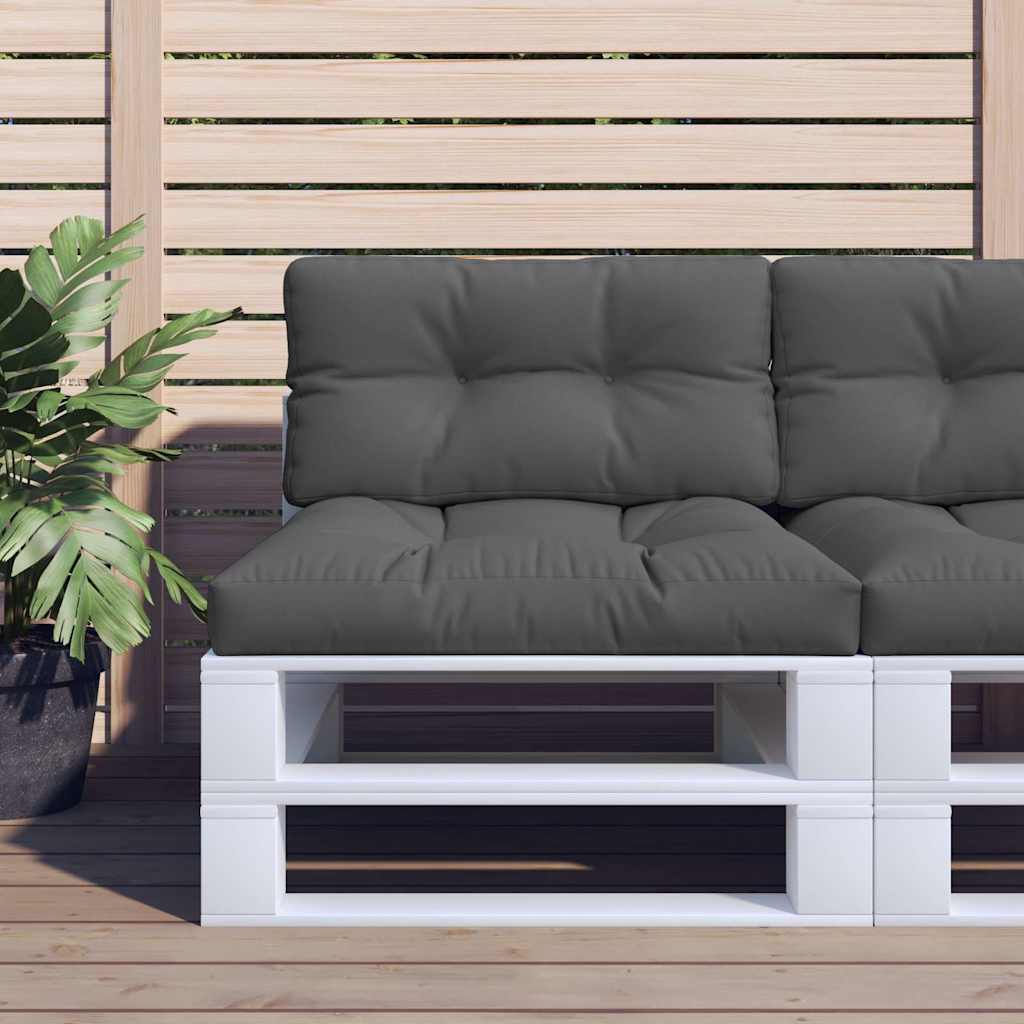 Cuscini per Pallet 2 pz Antracite in Tessuto | homemem39