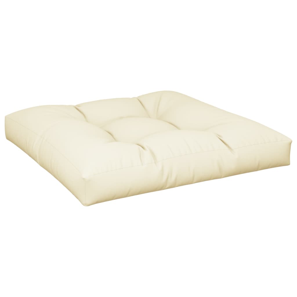 Cuscini per Pallet 2 pz Crema in Tessuto