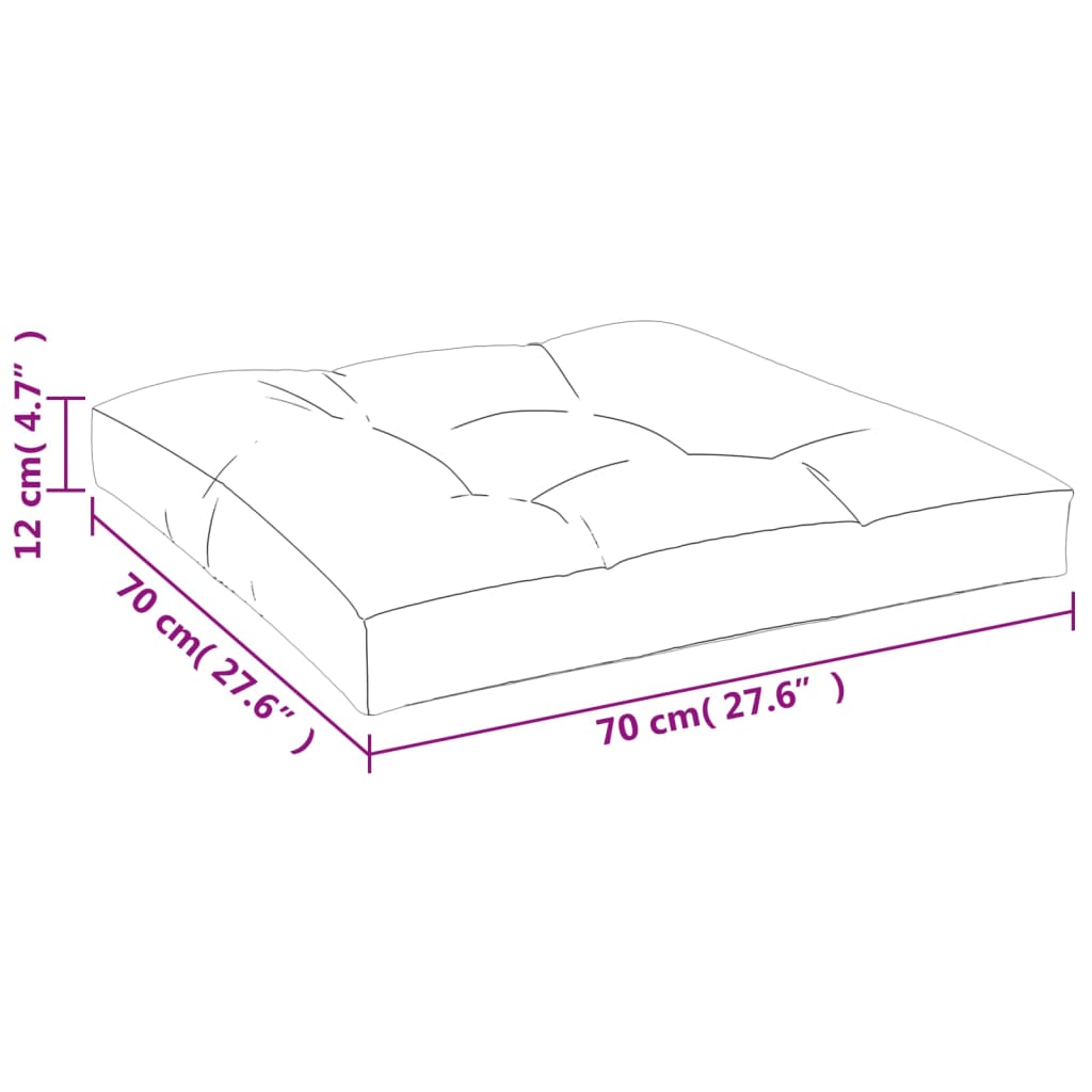 Cuscini per Pallet 2 pz Multicolori in Tessuto | homemem39