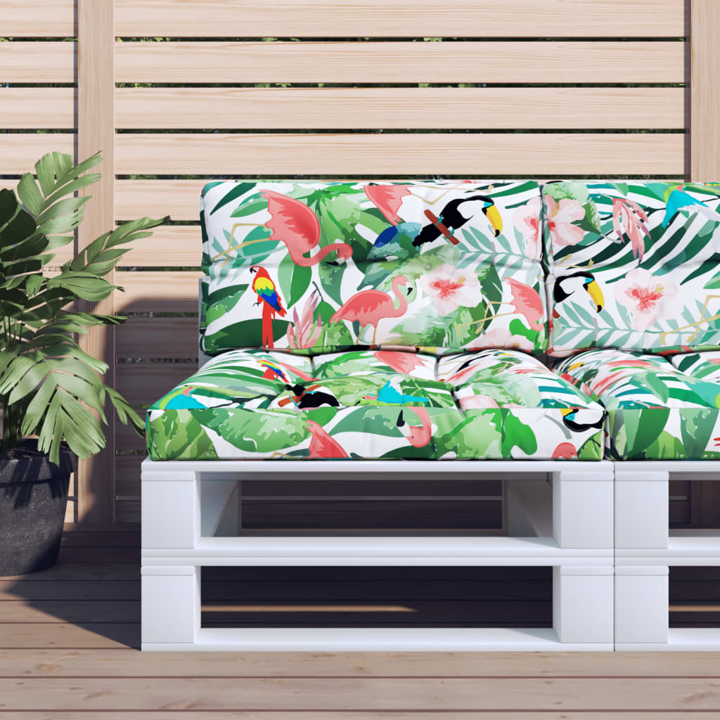 Cuscini per Pallet 2 pz Multicolori in Tessuto | homemem39