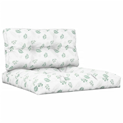 Cuscini per Pallet 2 pz Motivo a Foglie Tessuto | homemem39