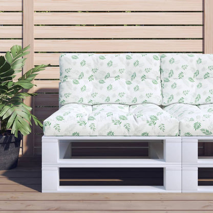 Cuscini per Pallet 2 pz Motivo a Foglie Tessuto | homemem39