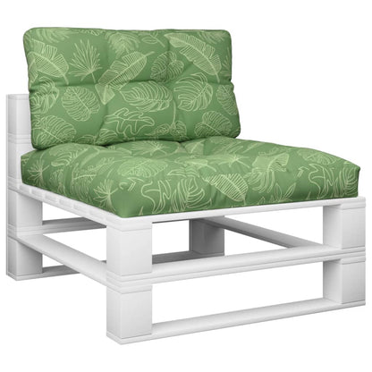 Cuscini per Pallet 2 pz Motivo a Foglie Tessuto | homemem39