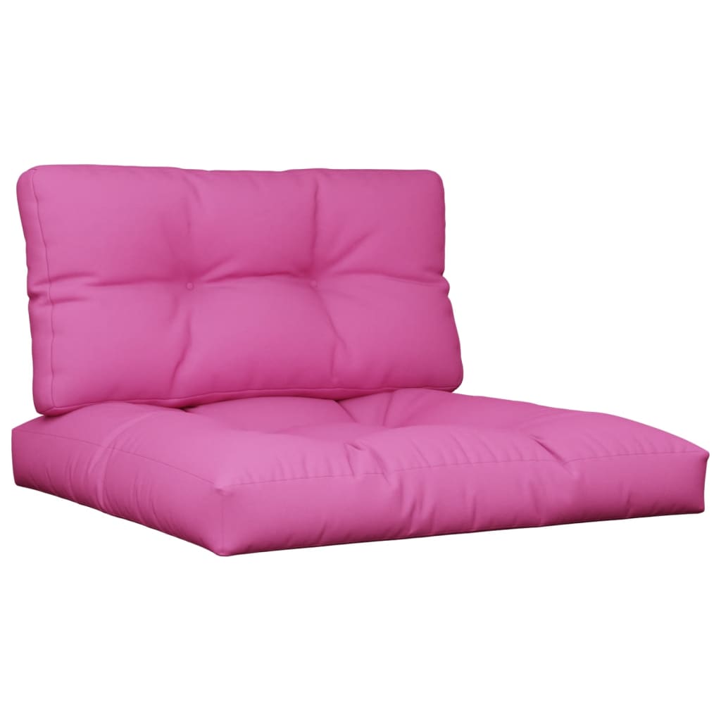 Cuscini per Pallet 2 pz Rosa in Tessuto - homemem39