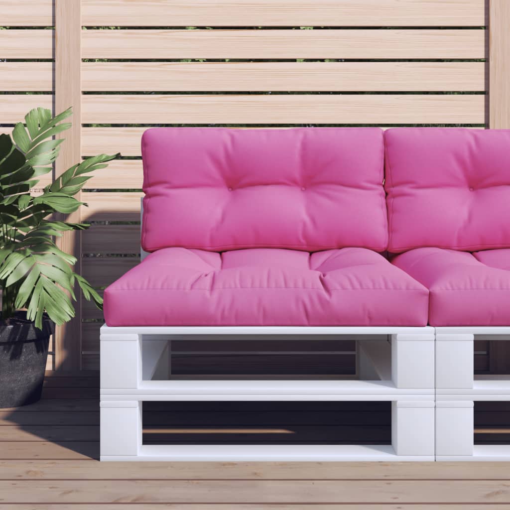 Cuscini per Pallet 2 pz Rosa in Tessuto | homemem39