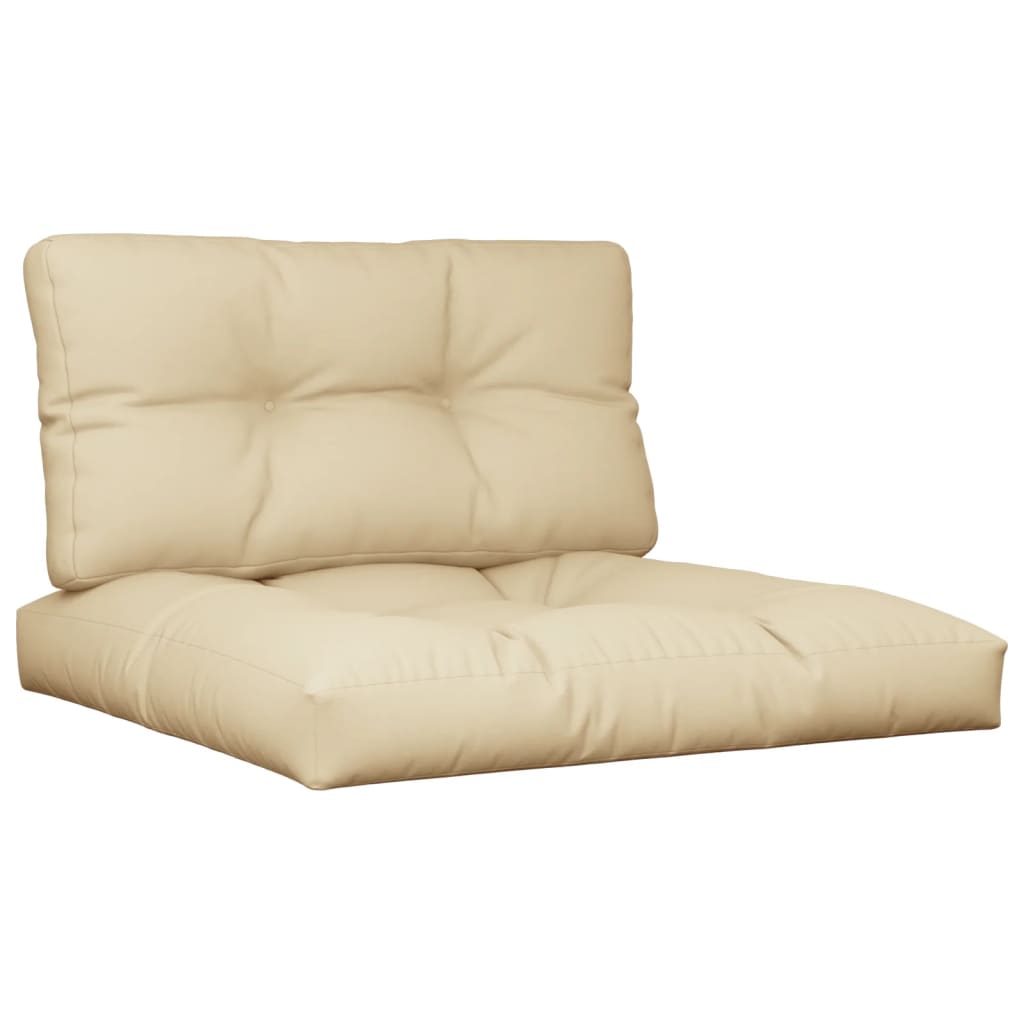 Cuscini per Pallet 2 pz Beige in Tessuto | homemem39