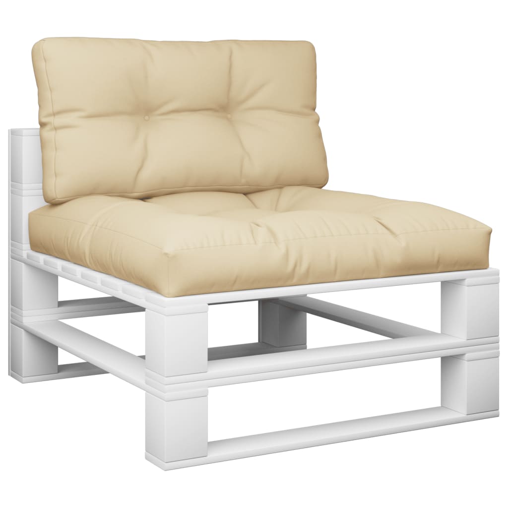 Cuscini per Pallet 2 pz Beige in Tessuto | homemem39