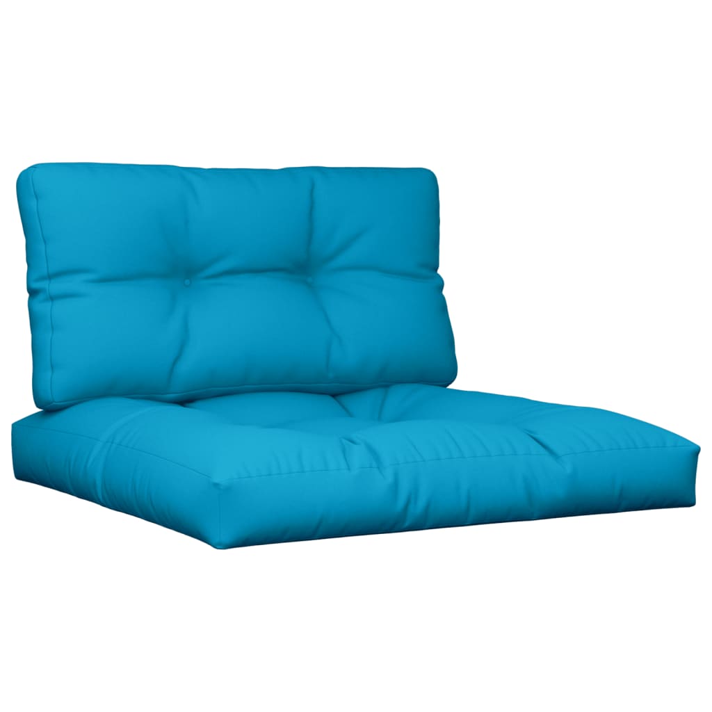 Cuscini per Pallet 2 pz Blu in Tessuto | homemem39