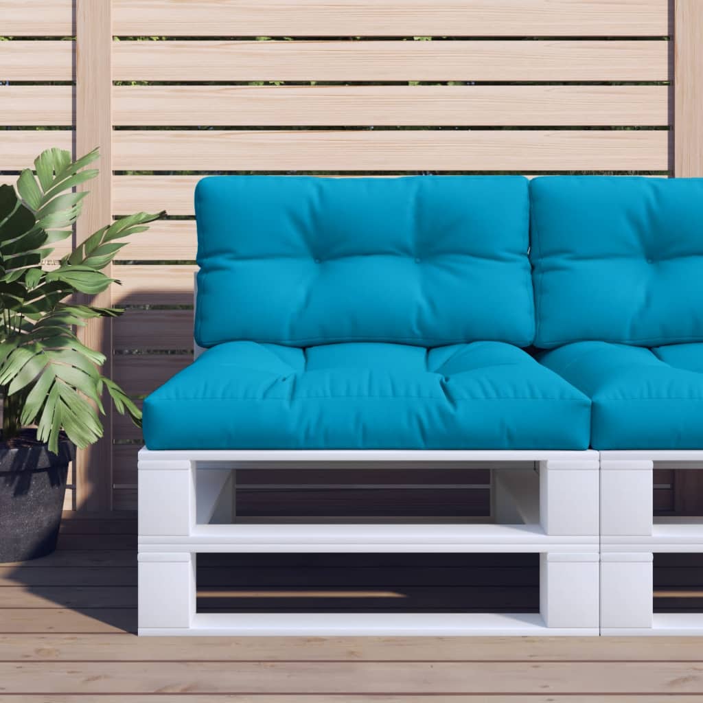 Cuscini per Pallet 2 pz Blu in Tessuto | homemem39