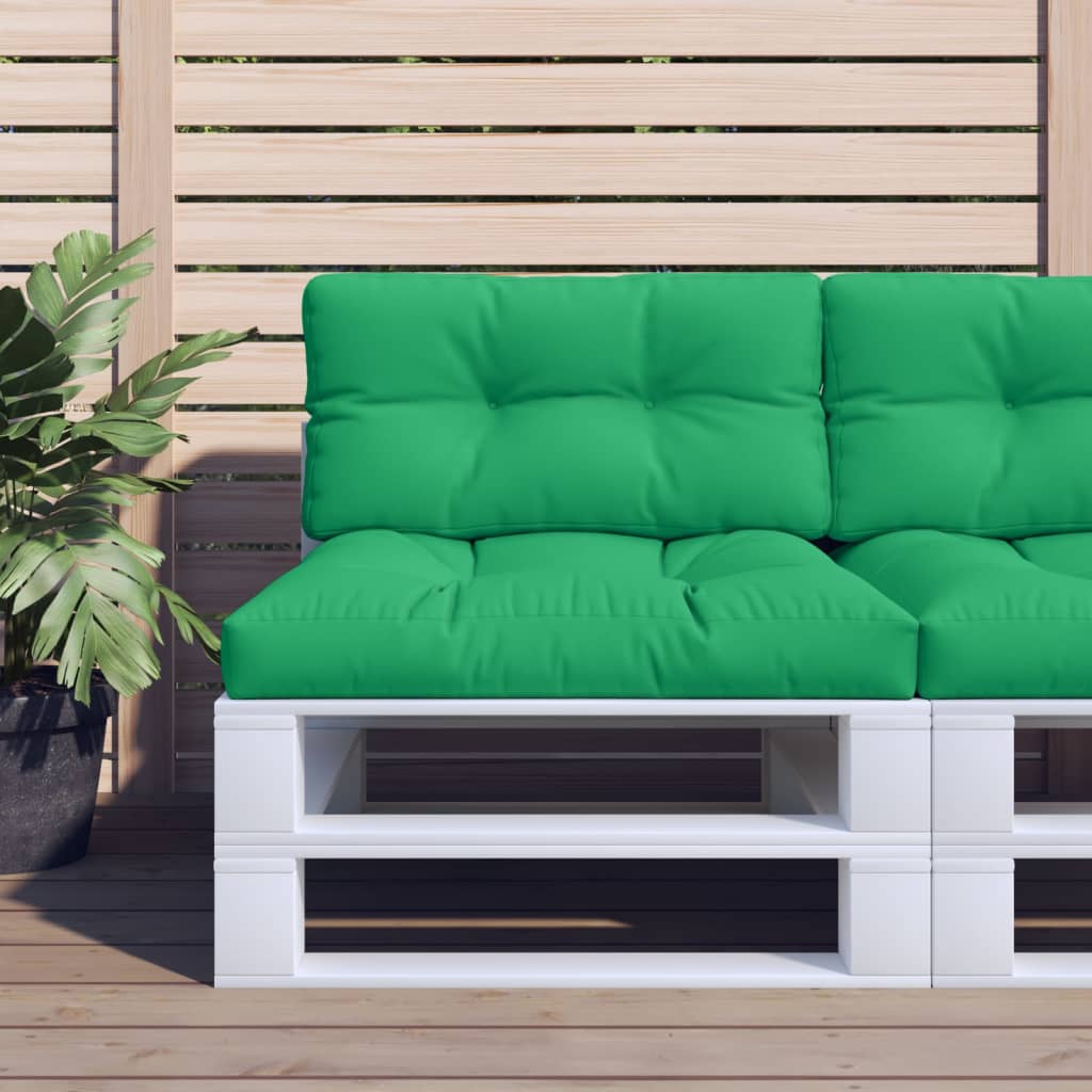 Cuscini per Pallet 2 pz Verdi in Tessuto | homemem39