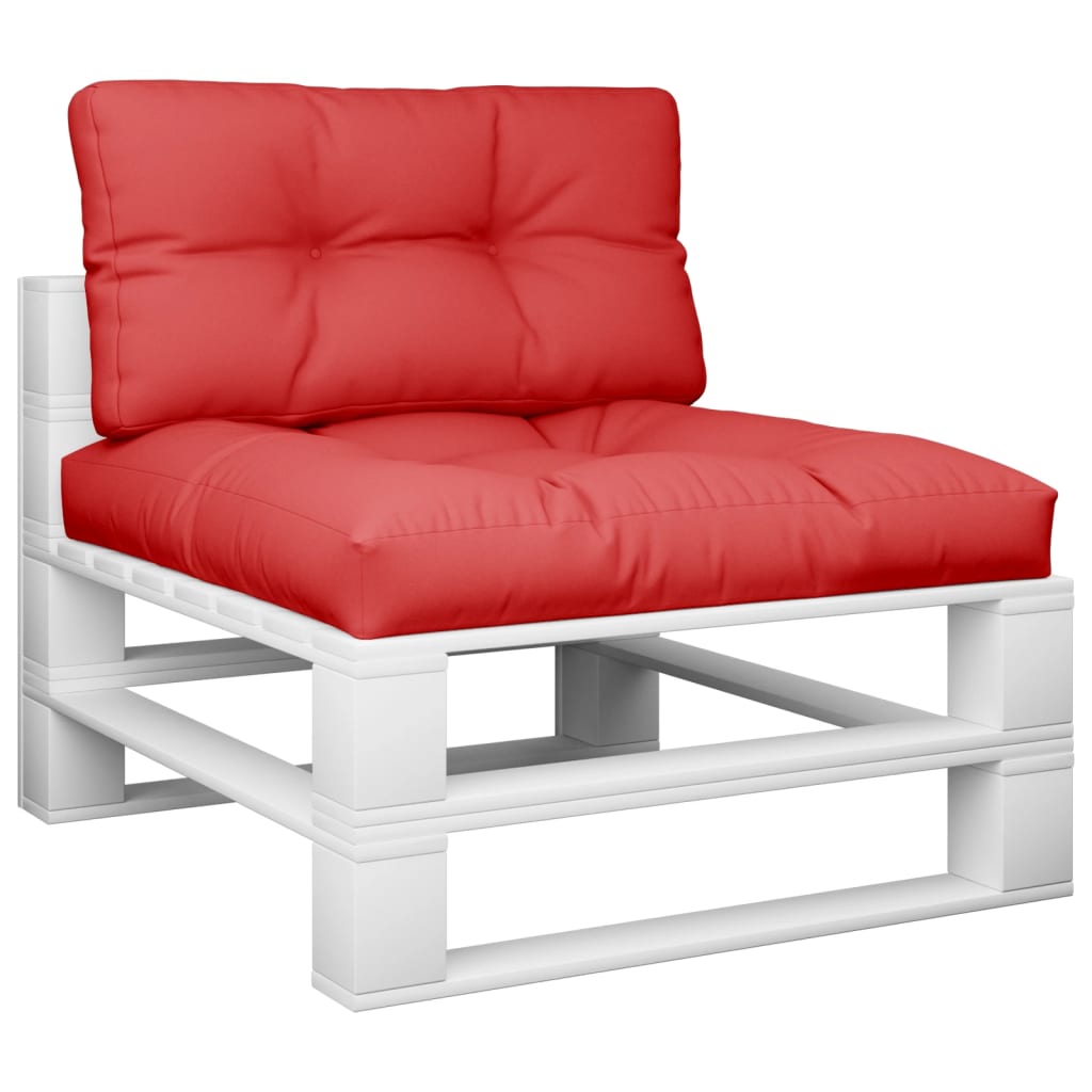 Cuscini per Pallet 2 pz Rossi in Tessuto | homemem39
