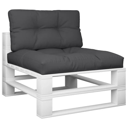 Cuscini per Pallet 2 pz Neri in Tessuto | homemem39
