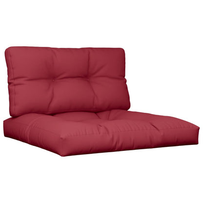 Cuscini per Pallet 2 pz Rosso Vino in Tessuto | homemem39