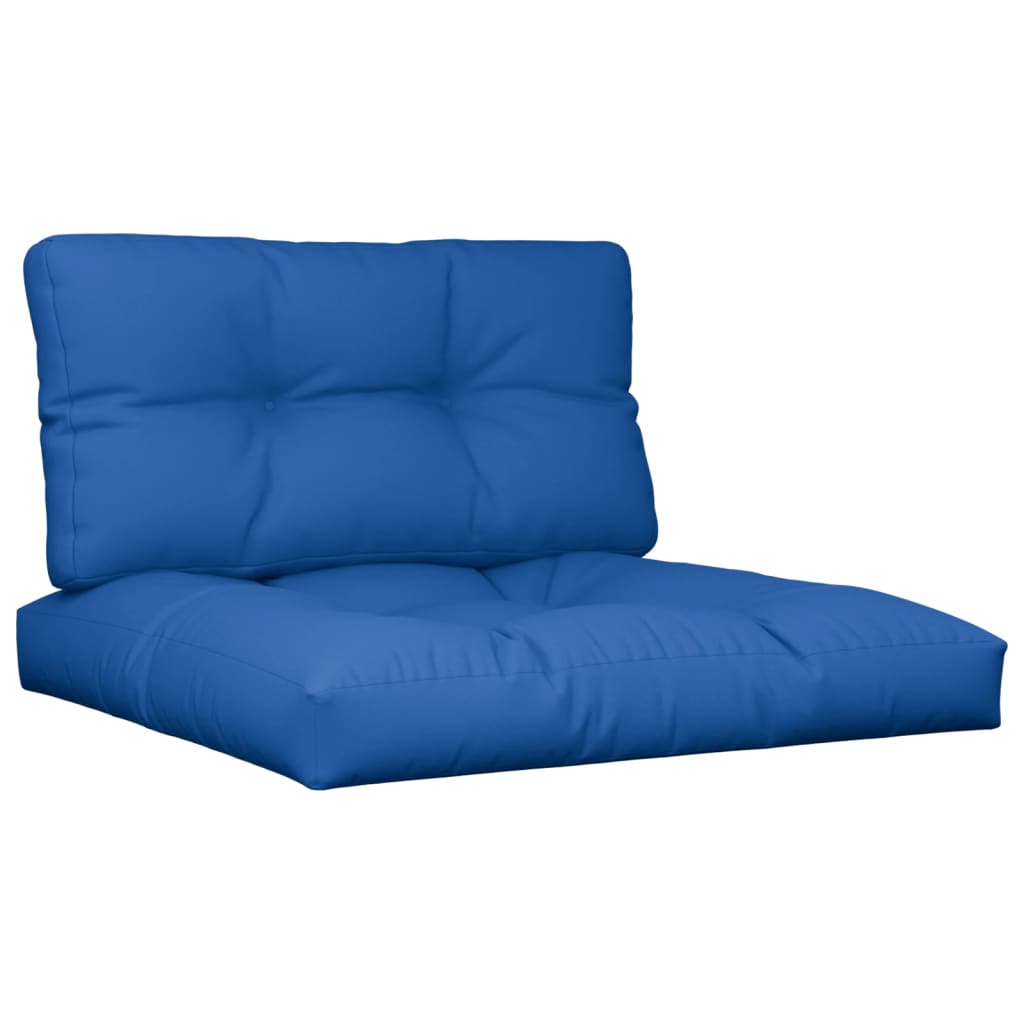 Cuscini per Pallet 2 pz Blu Reale in Tessuto | homemem39