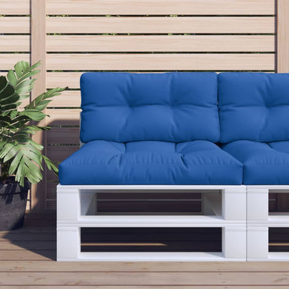 Cuscini per Pallet 2 pz Blu Reale in Tessuto | homemem39