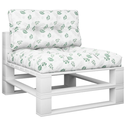 Cuscini per Pallet 2 pz Motivo a Foglie Tessuto | homemem39