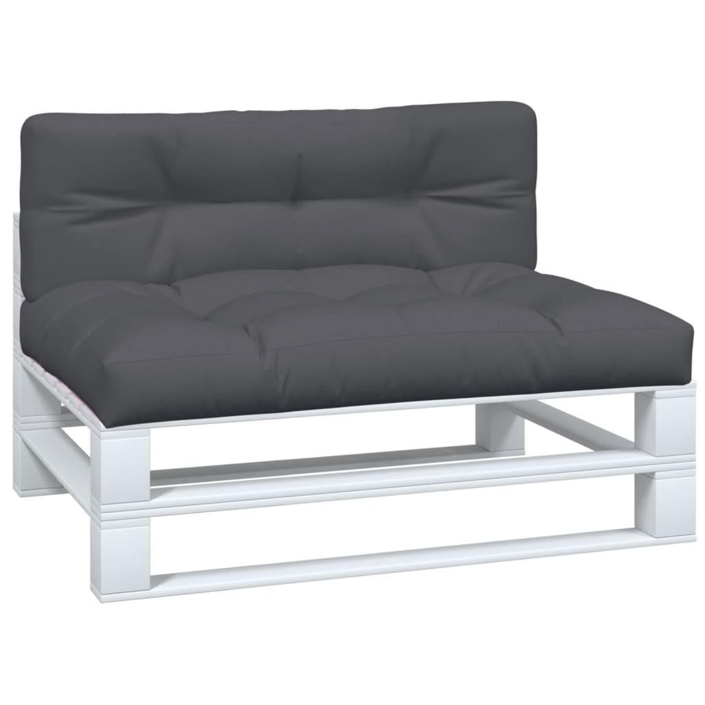 Cuscini per Pallet 2 pz Antracite in Tessuto | homemem39